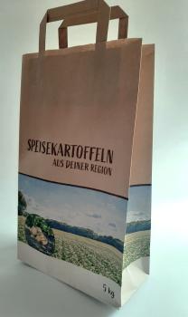 Papiertragetaschen für Kartoffeln - 5 kg /Variante 2